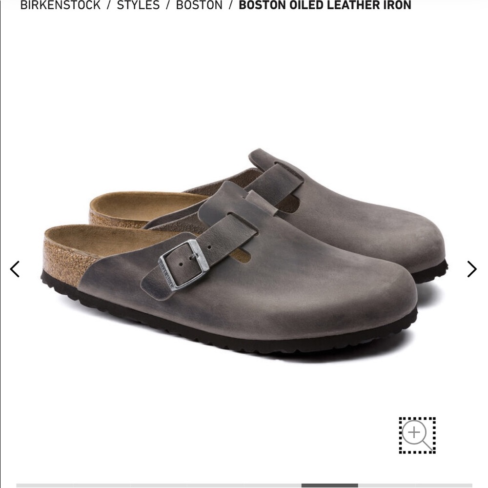Birkenstock Boston Soft Footbed Clogs - Iron Color